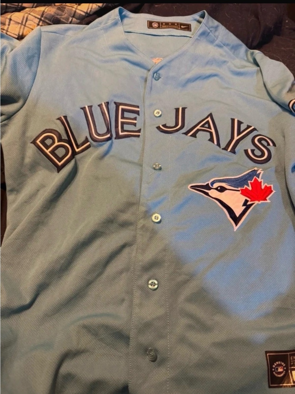 Nike Light Blue MLB Engineered Jersey Panel